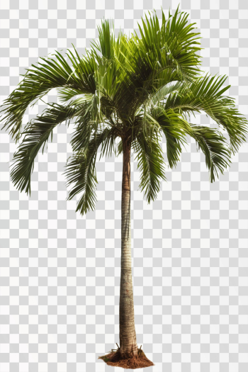 betel palm tree, png transparent background