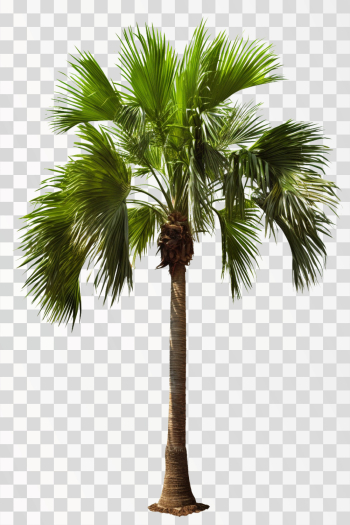 betel palm tree, png transparent background