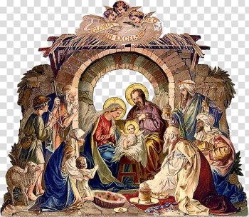 Bethlehem Nativity scene Nativity of Jesus Christmas Manger, christmas door transparent background PNG clipart