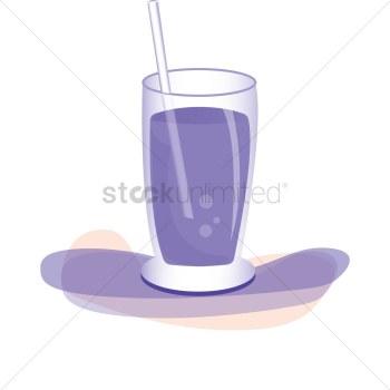 Beverage with straw Beverage with straw