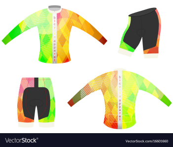 Bicycle apparel sports t-shirt vector image Bicycle apparel sports t-shirt vector image
