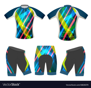 Bicycle apparel sports t-shirt vector image Bicycle apparel sports t-shirt vector image