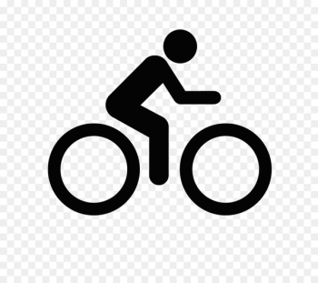 Bicycle Road cycling Icon - Cartoon Black Gym Cycling logo 