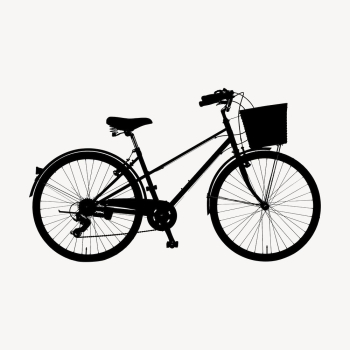 Bicycle silhouette clipart, sport illustration | Free Photo - rawpixel