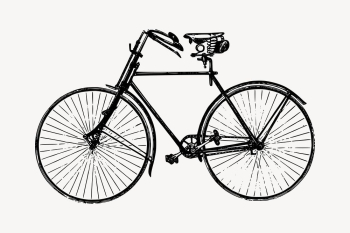 Bicycle, transportation illustration vector. Free | Free Vector Illustration - rawpixel