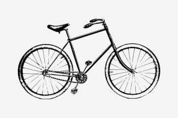 Bicycle, vintage transportation illustration. Free | Free Photo Illustration - rawpixel