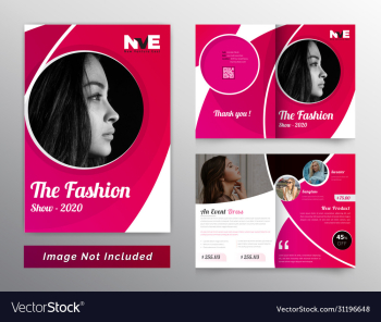 bifold brochure design for fashion and products