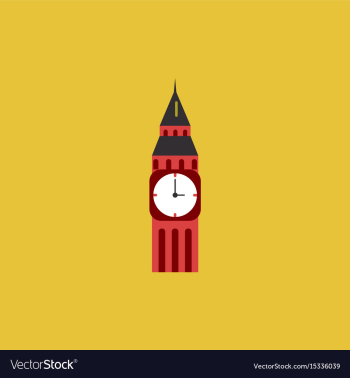 Big ben monument of london big ben vector image Big ben monument of london big ben vector image
