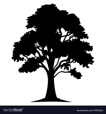 big black tree silhouette