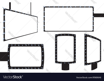 Big Blank Billboard vector image