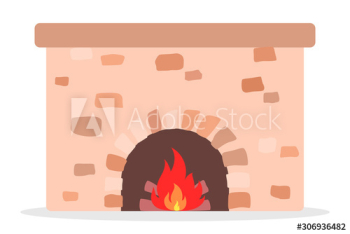 Big brick fireplace Big brick fireplace