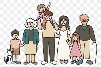 Big family png sticker, relatives | Free PNG Illustration - rawpixel Big family png sticker, relatives | Free PNG Illustration - rawpixel