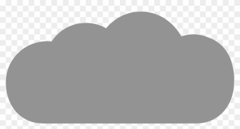 Big Gray Cloud - Grey Cloud Icon Png