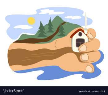 big hand holding small house surrounded big hand holding small house surrounded