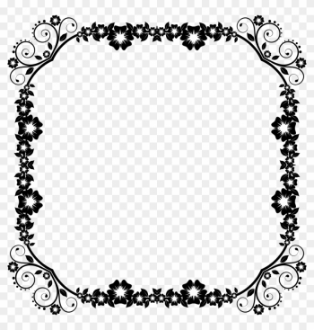 Big Image - Black And White Frame Png