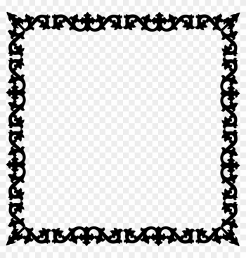 Big Image - Border Design Black And White Heart