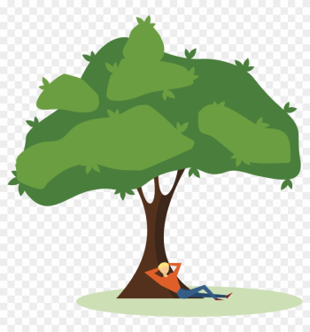 Big Image - Cartoon Guy Under A Tree