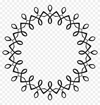 Big Image - Circle Border Clipart Black And White