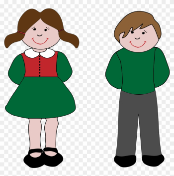 Big Image - Clip Art Boy And Girl