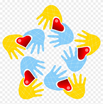 Big Image - Clipart Circle Of People Hearts