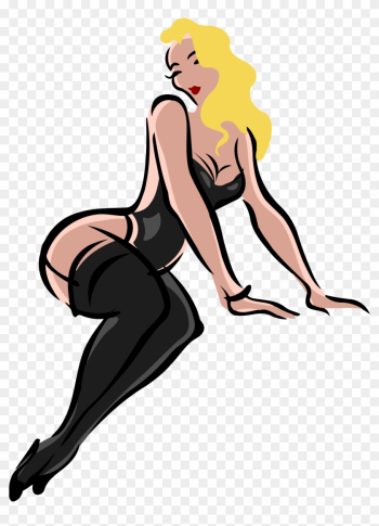 Big Image - Clipart Of A Sexy Girl