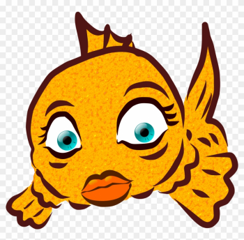 Big Image - Cute Girl Fish Clipart