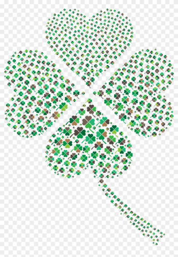 Big Image - Green Four Clover Leaf