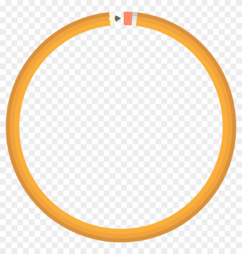 Big Image - Orange Circle Border Png