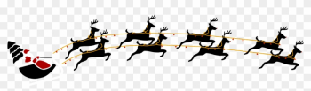 Big Image - Santa Sleigh And Reindeer