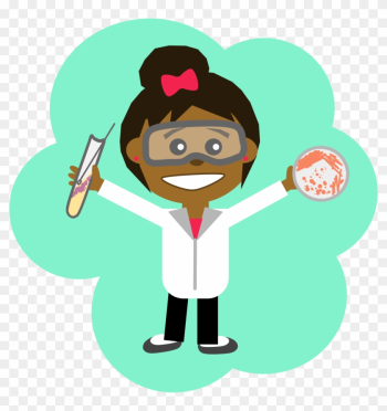 Big Image - Science Girl Clipart