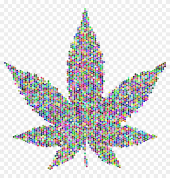 Big Image - Silhouette Free Marijuana Leaf Vector