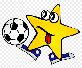 Big Image - Soccer Yellow Star 1 25 Magnet