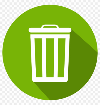 Big Image - Trash Can Icon Flat