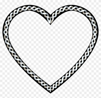 Big Image - White Heart Frame Png