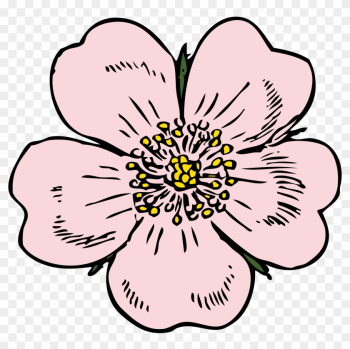 Big Image - Wild Rose Clip Art