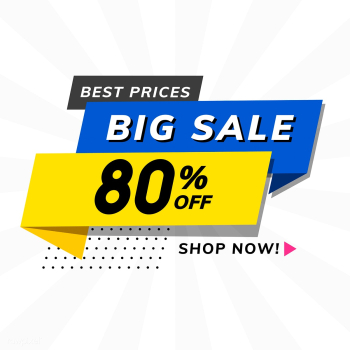 Big sale 80% off promotion advertisement vect.. | Free stock vector - 538261
