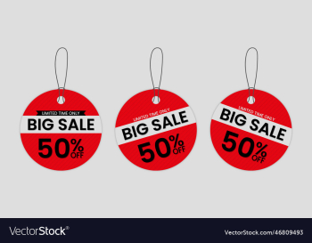 big sale label template collection set