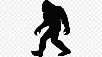 Bigfoot Silhouette Clip art - Silhouette Bigfoot Silhouette Clip art - Silhouette