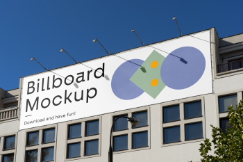 Billboard on the Building Mockup billboard mockup co download and have fun! 