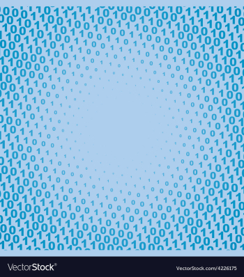 Binary code vector image Binary code vector image