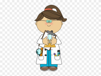 Binder Clipart - Girl Scientist Clipart Binder Clipart - Girl Scientist Clipart
