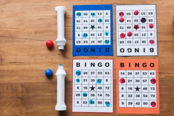Bingo Game Flatlay Bingo Game Flatlay