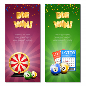 Bingo lottery vertical banners Free Vector Bingo lottery vertical banners Free Vector