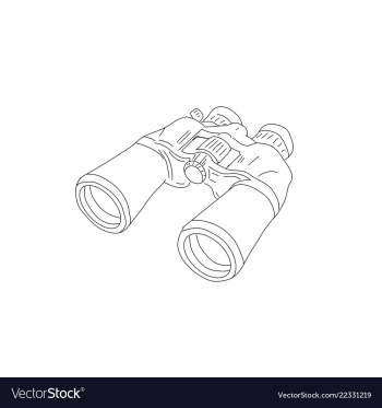 Binoculars vector image Binoculars vector image