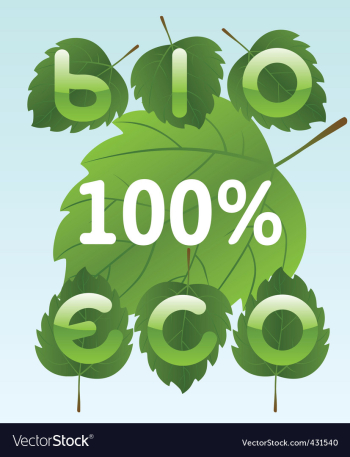  					Bio and eco labels vector image														