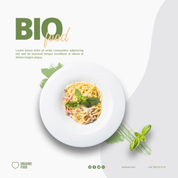 Bio food square banner template Free Psd Bio food square banner template Free Psd