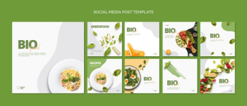 Bio food tsocial media post template Free Psd Bio food tsocial media post template Free Psd