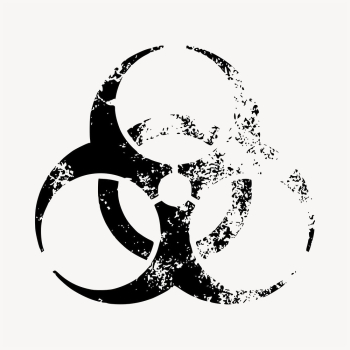 Biohazard symbol clipart, grunge design | Free Vector - rawpixel Biohazard symbol clipart, grunge design | Free Vector - rawpixel