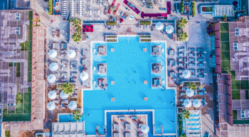 Bird's-eye View of Swimming Pool Bird's-eye View of Swimming Pool
