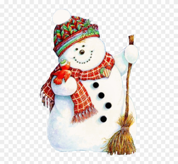 Bird And Snowman - Merry Christmas Snowman Bird And Snowman - Merry Christmas Snowman